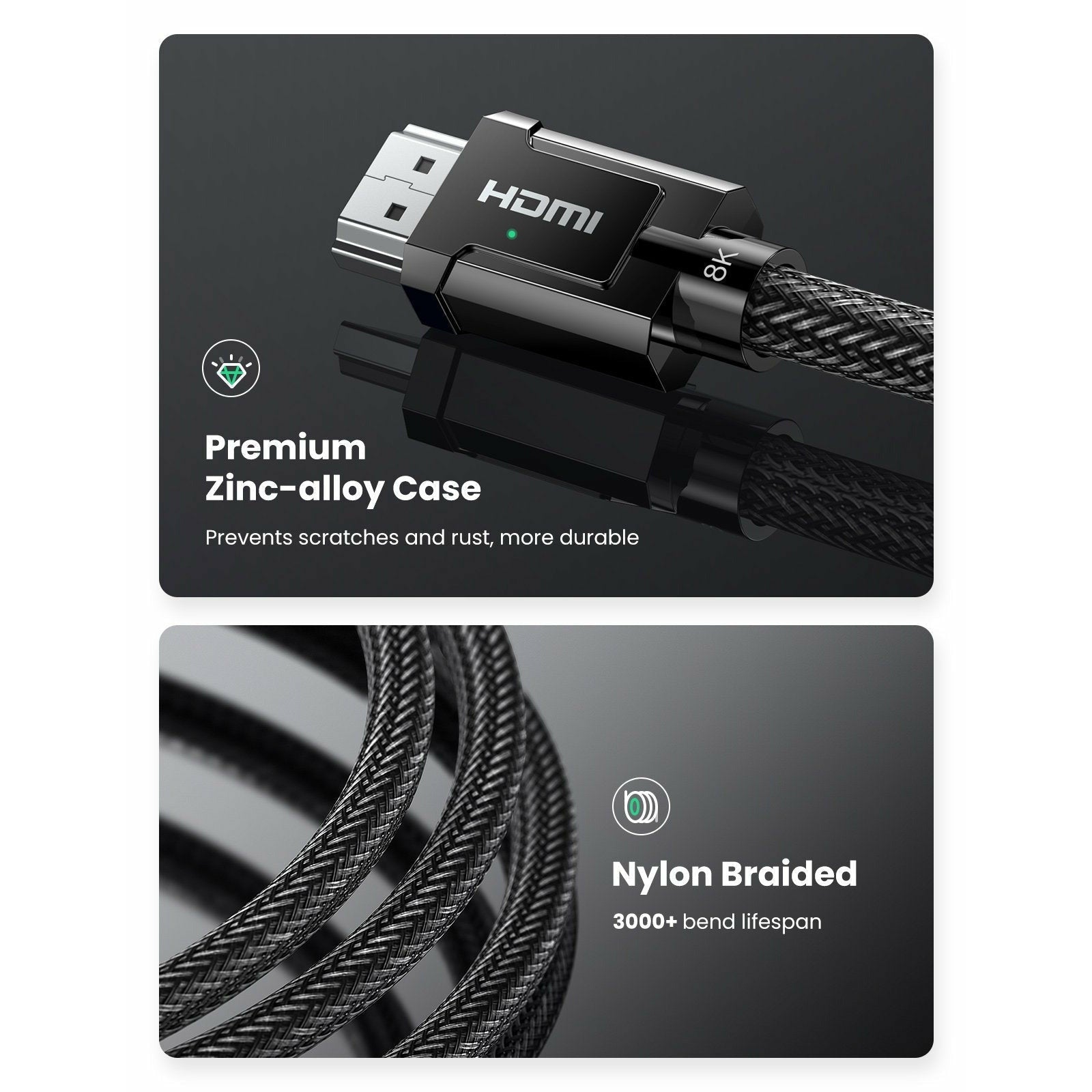 UGREEN 80602 8K HDMI 2.1 Cable 3M