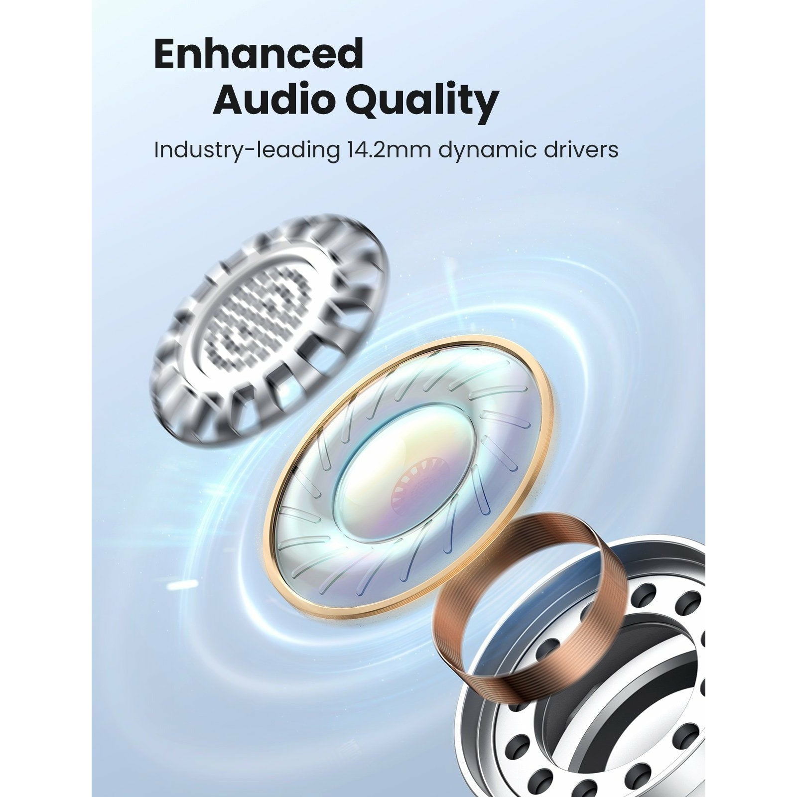 UGREEN 80652 T2 Wireless Earbuds White