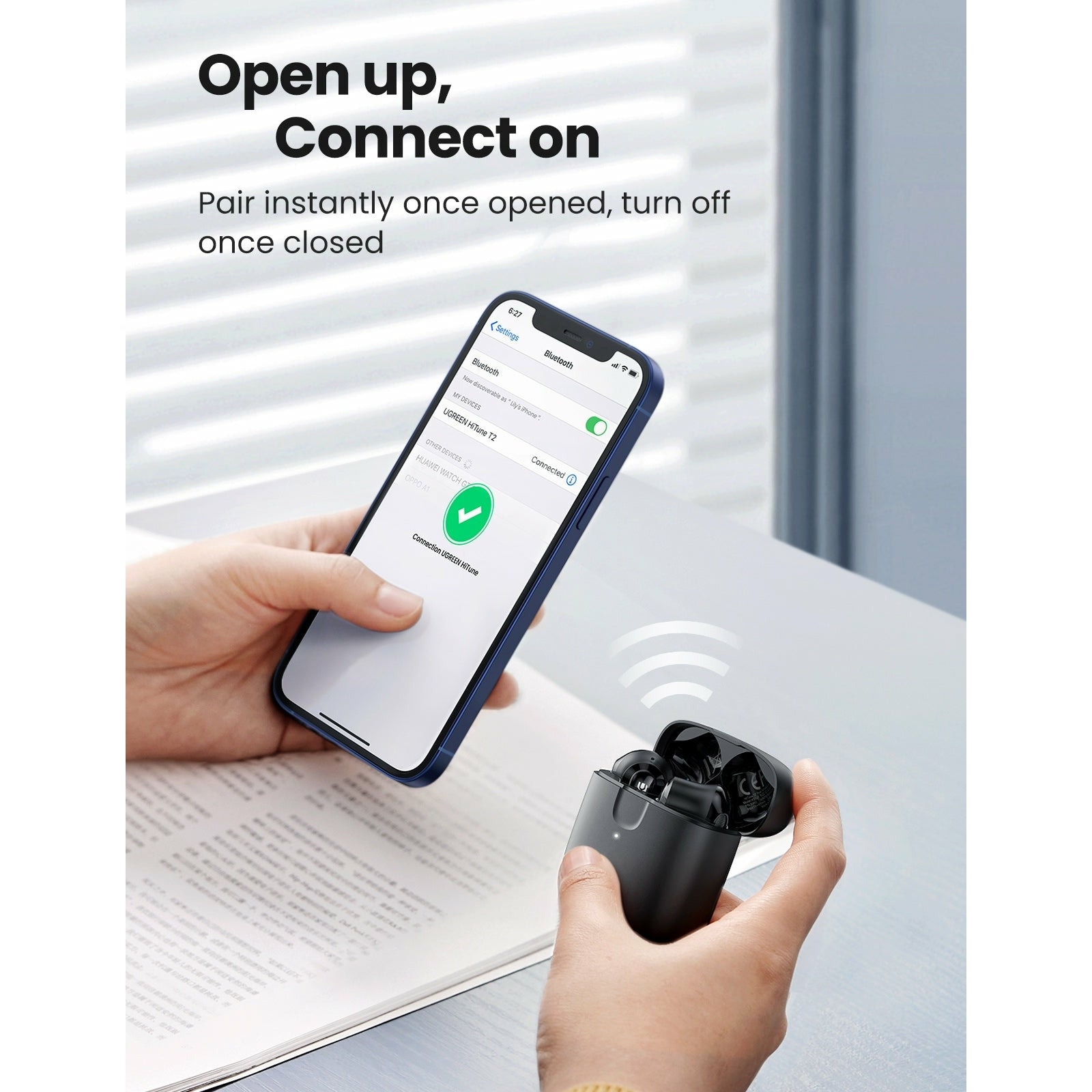 UGREEN 80653 T2 Wireless Earbuds Black