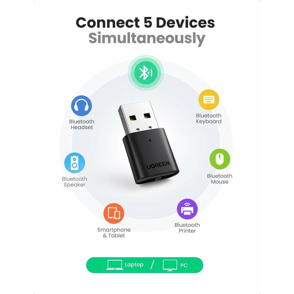 UGREEN 80889 USB Bluetooth 5.0 Adapter