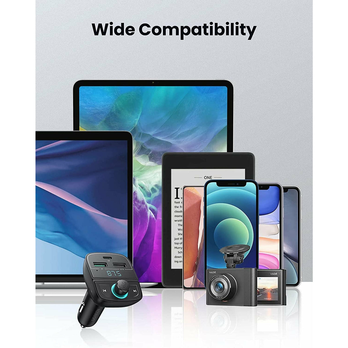 UGREEN 80910 Car Bluetooth 5.0 FM Transmitter