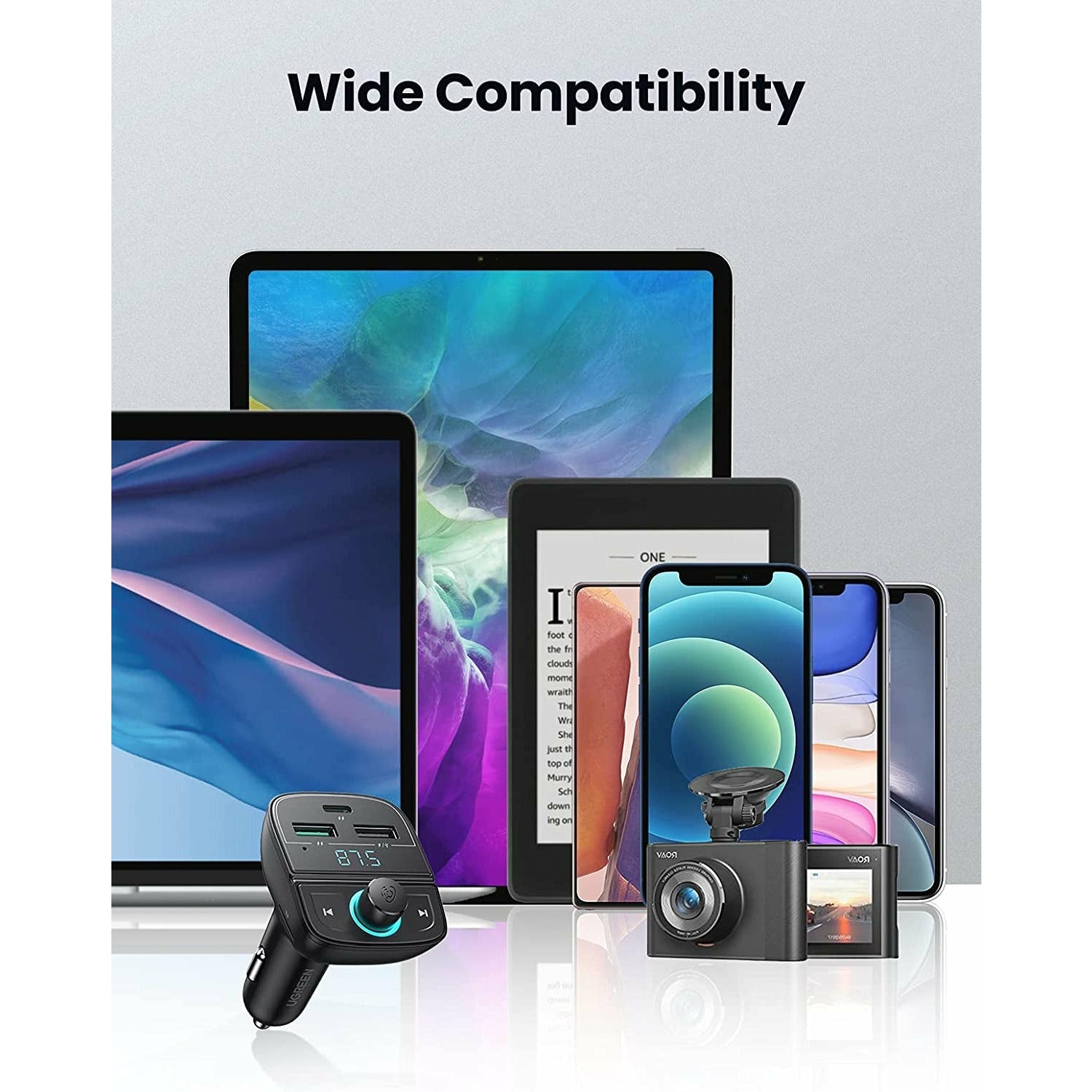 UGREEN 80910 Car Bluetooth 5.0 FM Transmitter