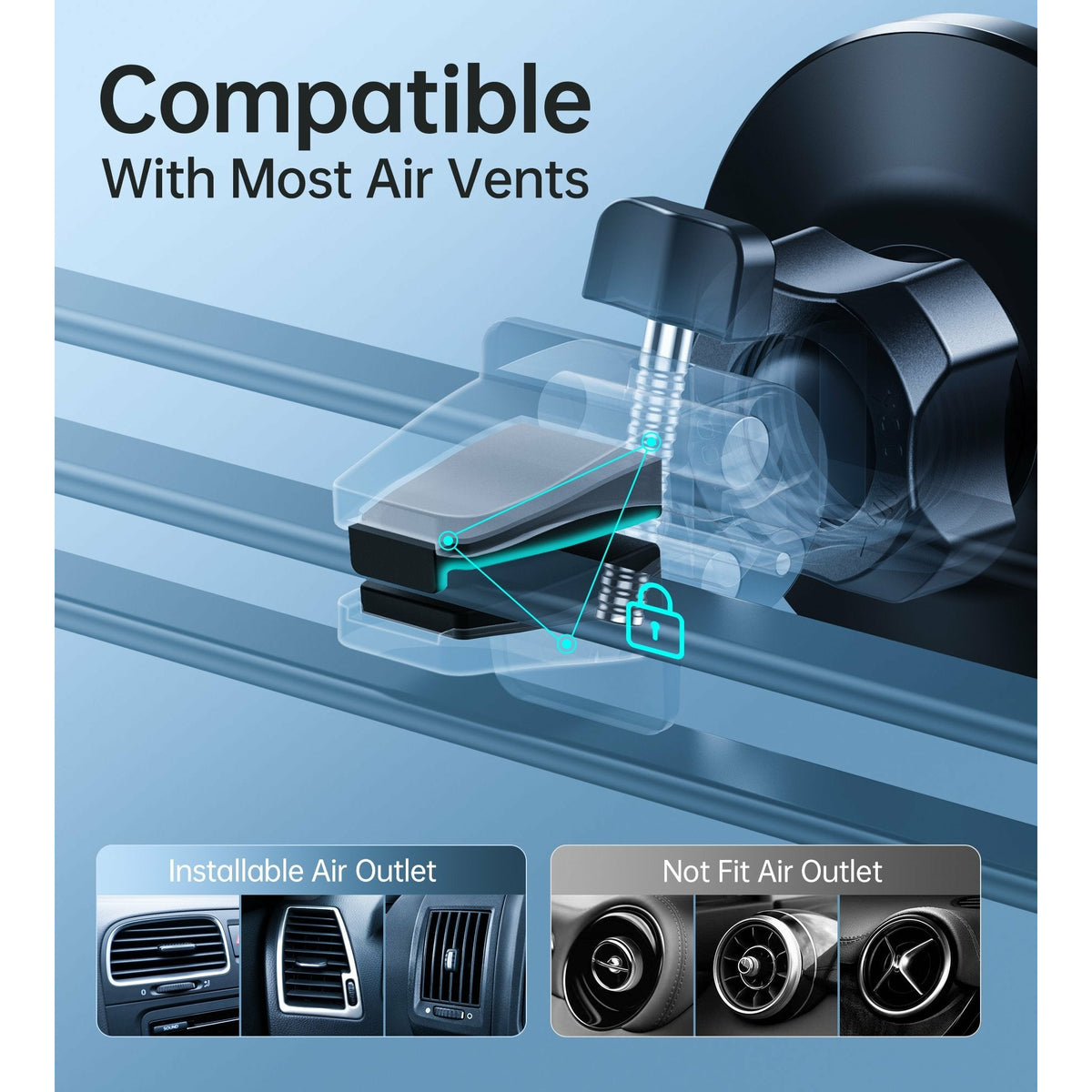 CHOETECH AT0004 Magsafe iPhone 12 Magnetic Car Mount Car Air Vent Phone Holder