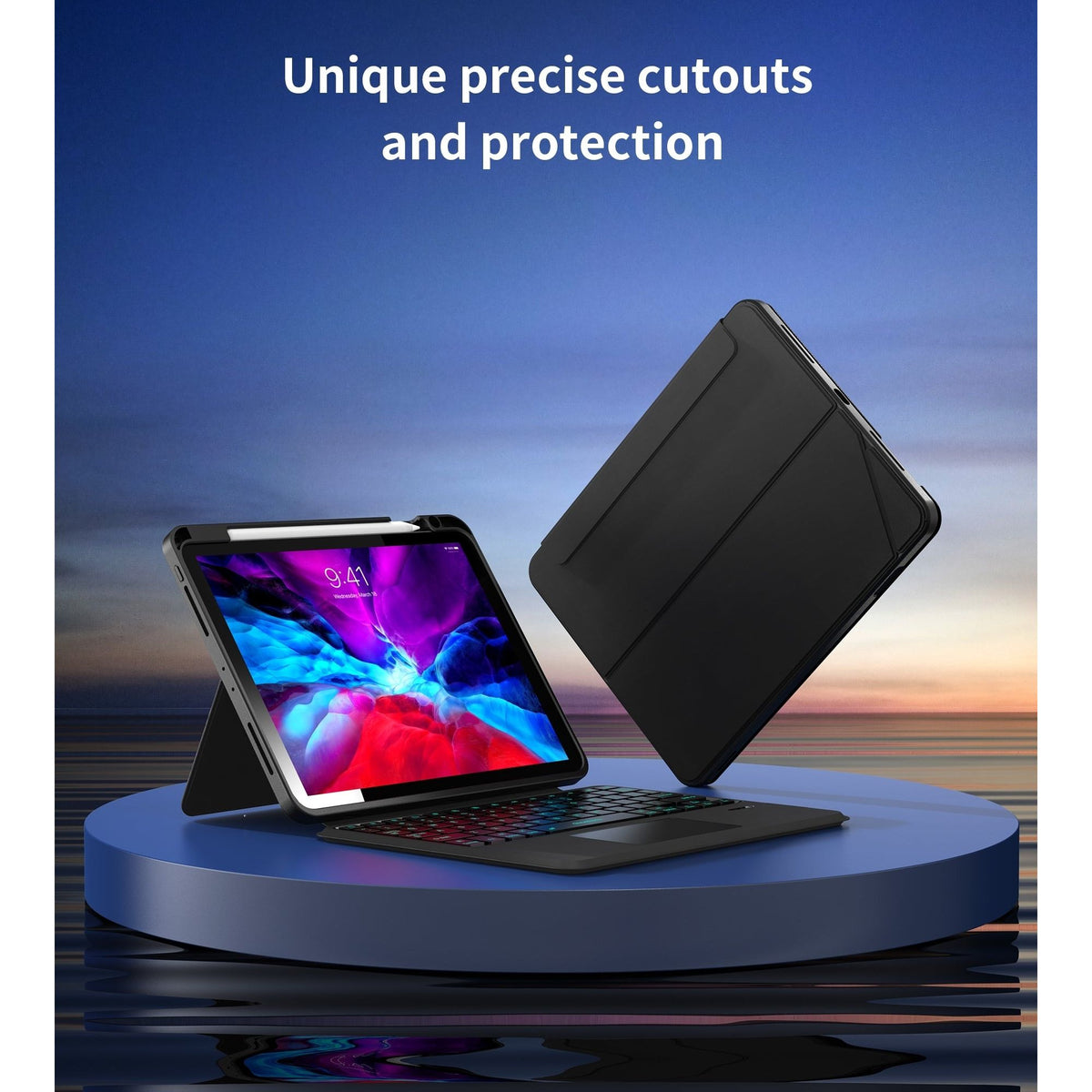 CHOETECH BH-018 Wireless Keyboard with Touchpad and Backlight for iPad Pro 11 " (Black)