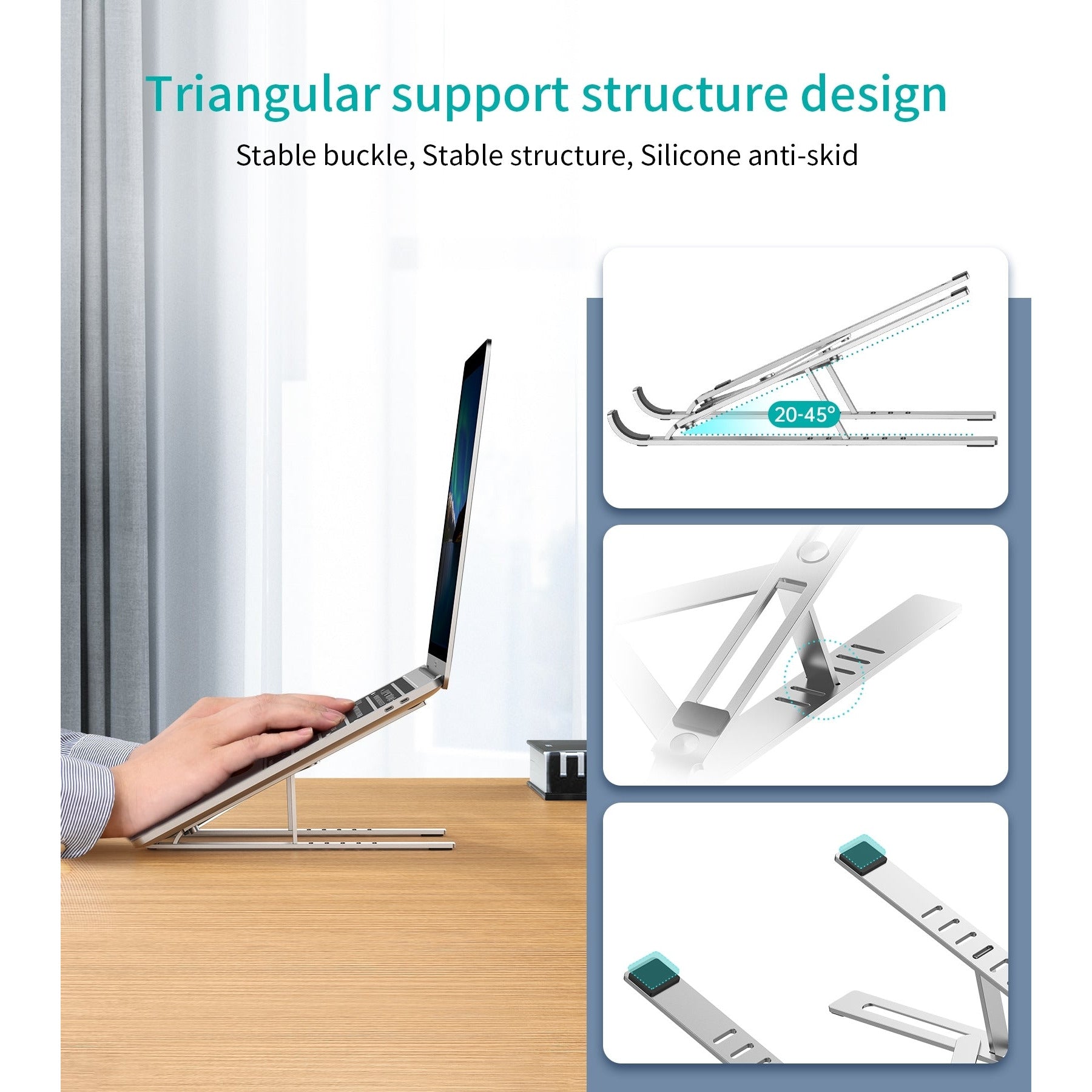 CHOETECH H045-SL Aluminum Foldable Laptop Stand