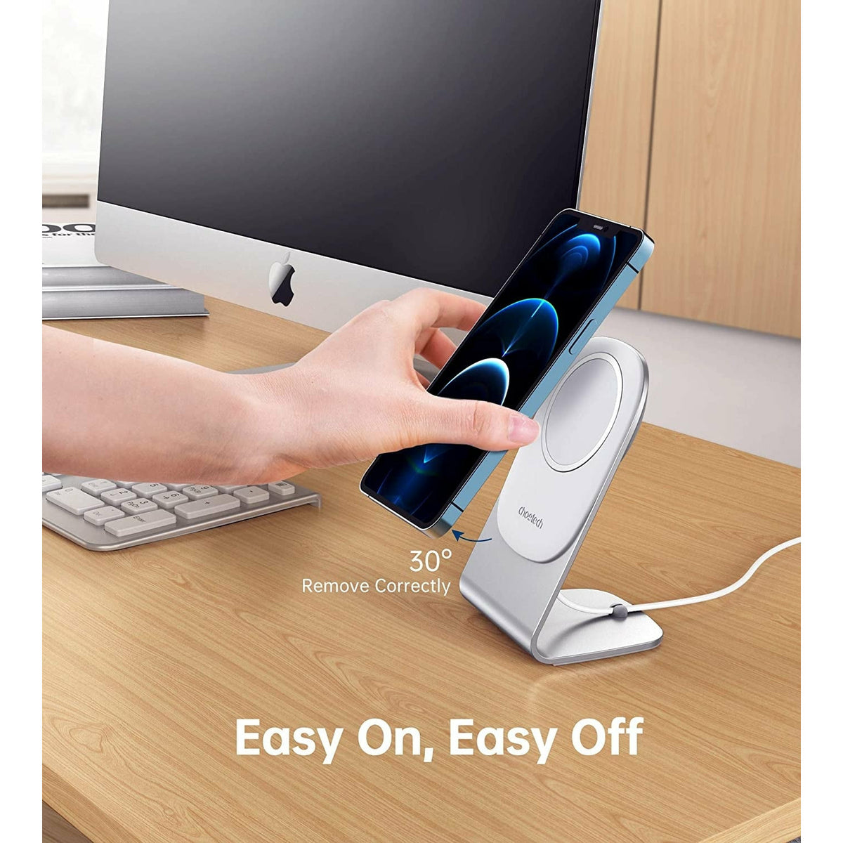 Choetech H046 Phone Stand For MagSafe Charger Aluminum (Stand Only)