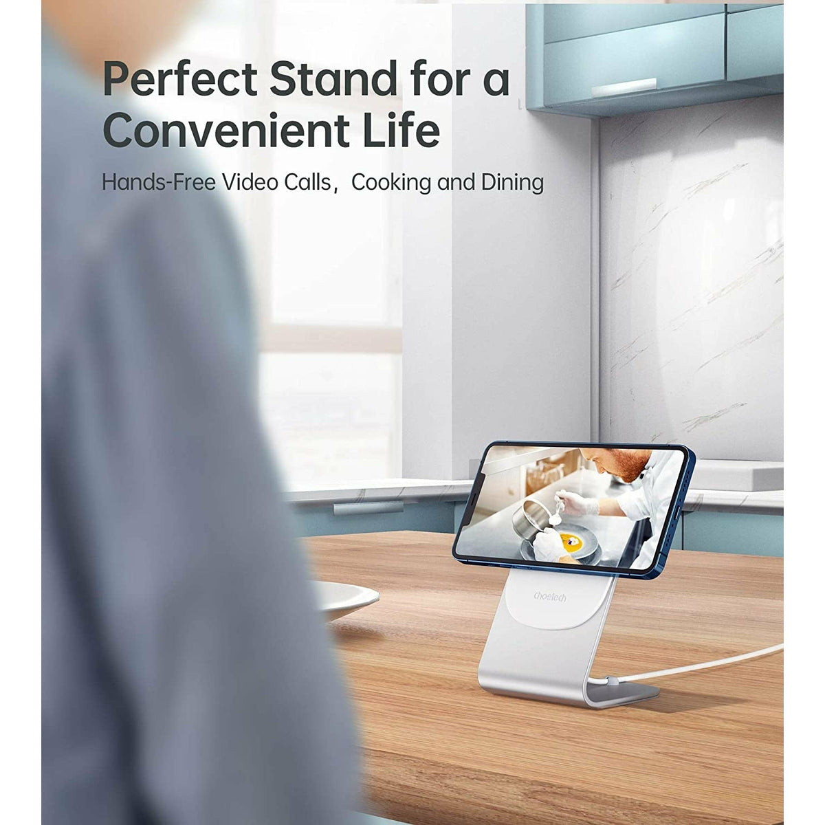 Choetech H046 Phone Stand For MagSafe Charger Aluminum (Stand Only)