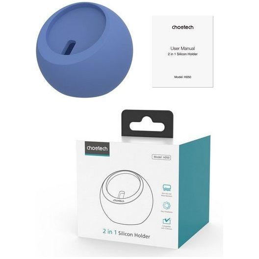 CHOETECH H050-BL Magnetic Holder for iPhone 12/13/14 /15 Series and iWatch (Blue)