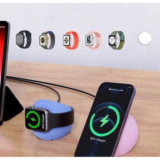 CHOETECH H050-PK Magnetic Holder for iPhone 12/13/14 /15 Series and iWatch (Pink)