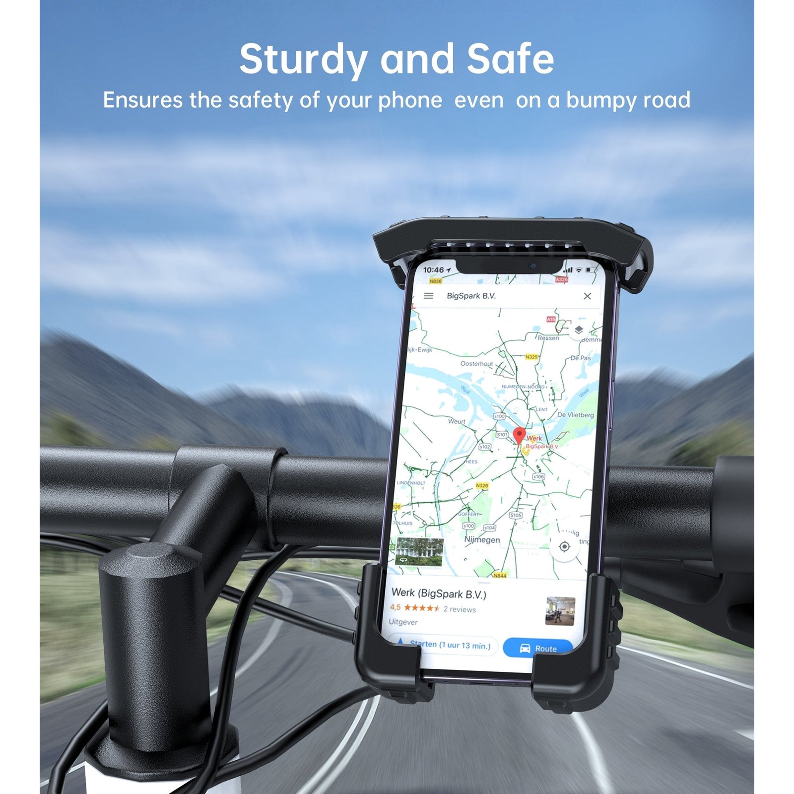 CHOETECH H067-BK Adjustable Mobile Stand for Bicycle (Black)