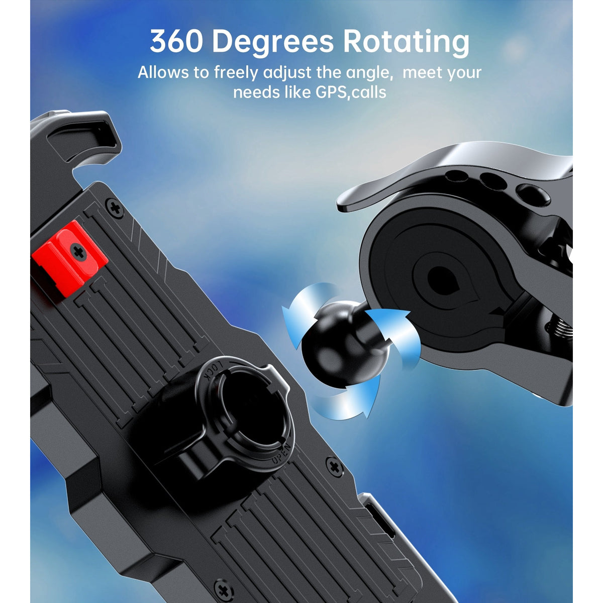 CHOETECH H067-BK Adjustable Mobile Stand for Bicycle (Black)