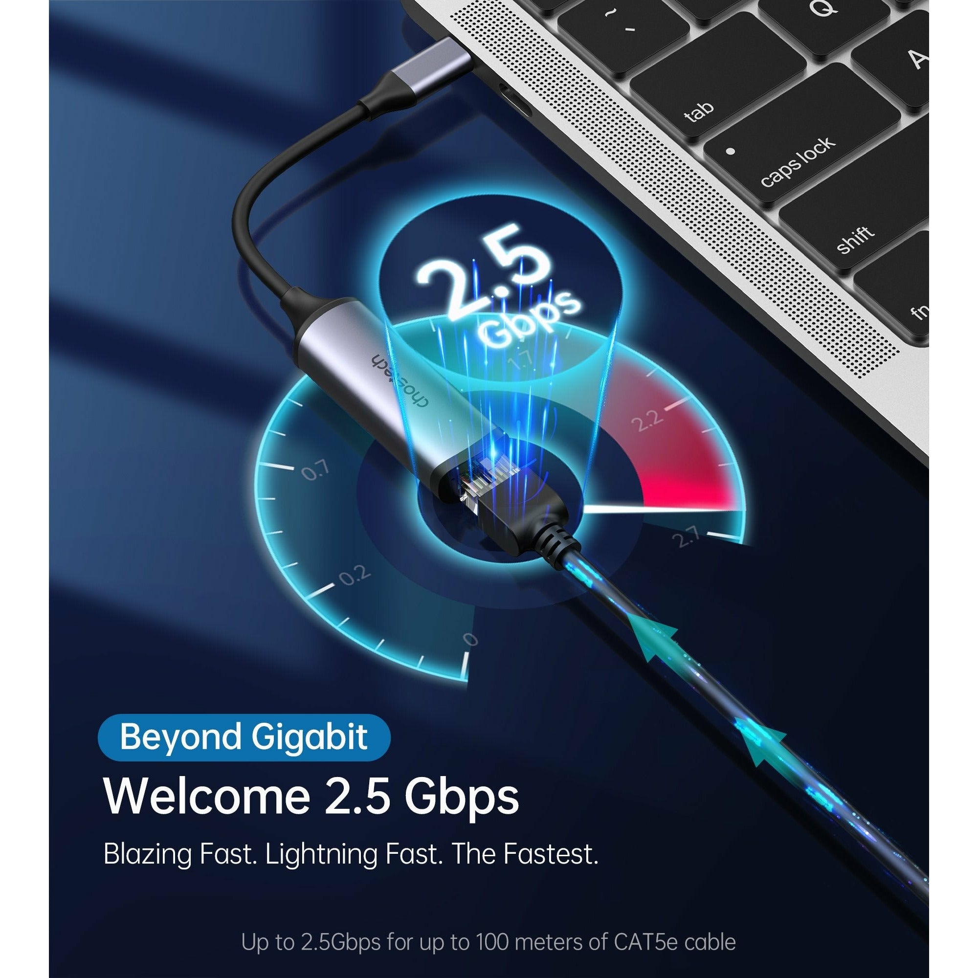 CHOETECH HUB-R02 USB-C to Gigabit Ethernet Adapter