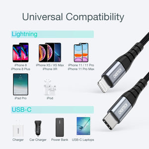 CHOETECH IP0039 USB-C To iPhone MFi Certified Cable 1.2M