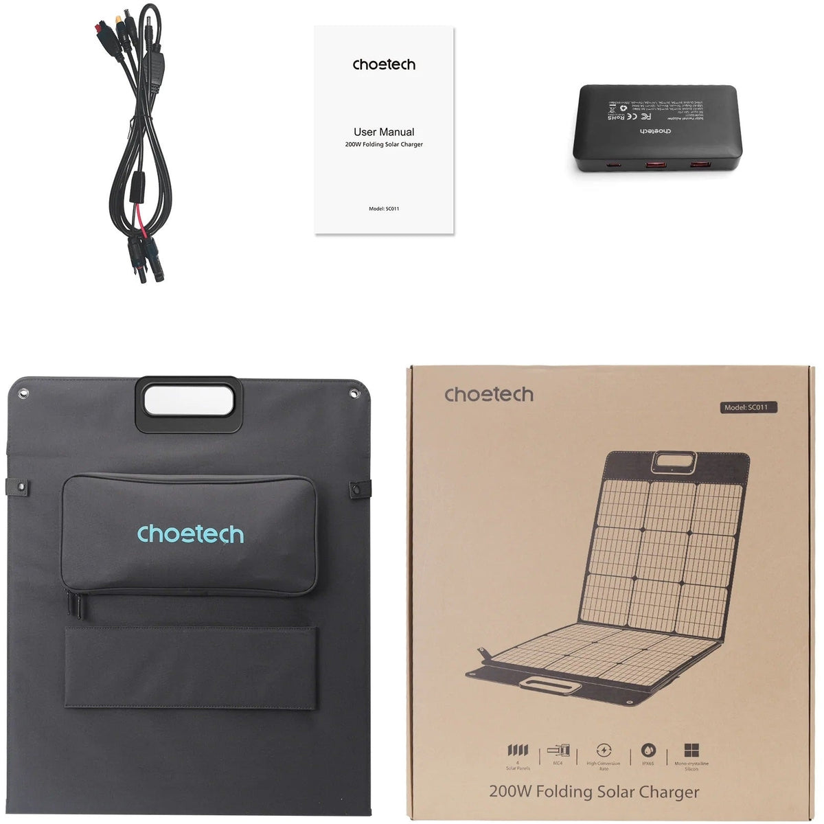 CHOETECH SC011 200W Foldable Solar Charger