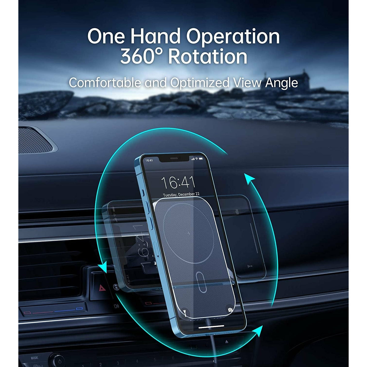 CHOETECH T200F-301 15W MagLeap Magnetic Wireless Car Charger Holder with 1.5M Cable