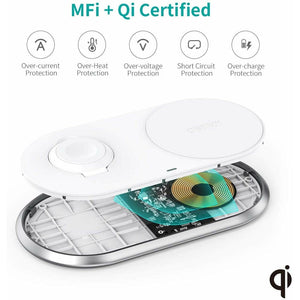CHOETECH T317 2-in-1 Dual Wireless Charger Pad (MFI Certified)