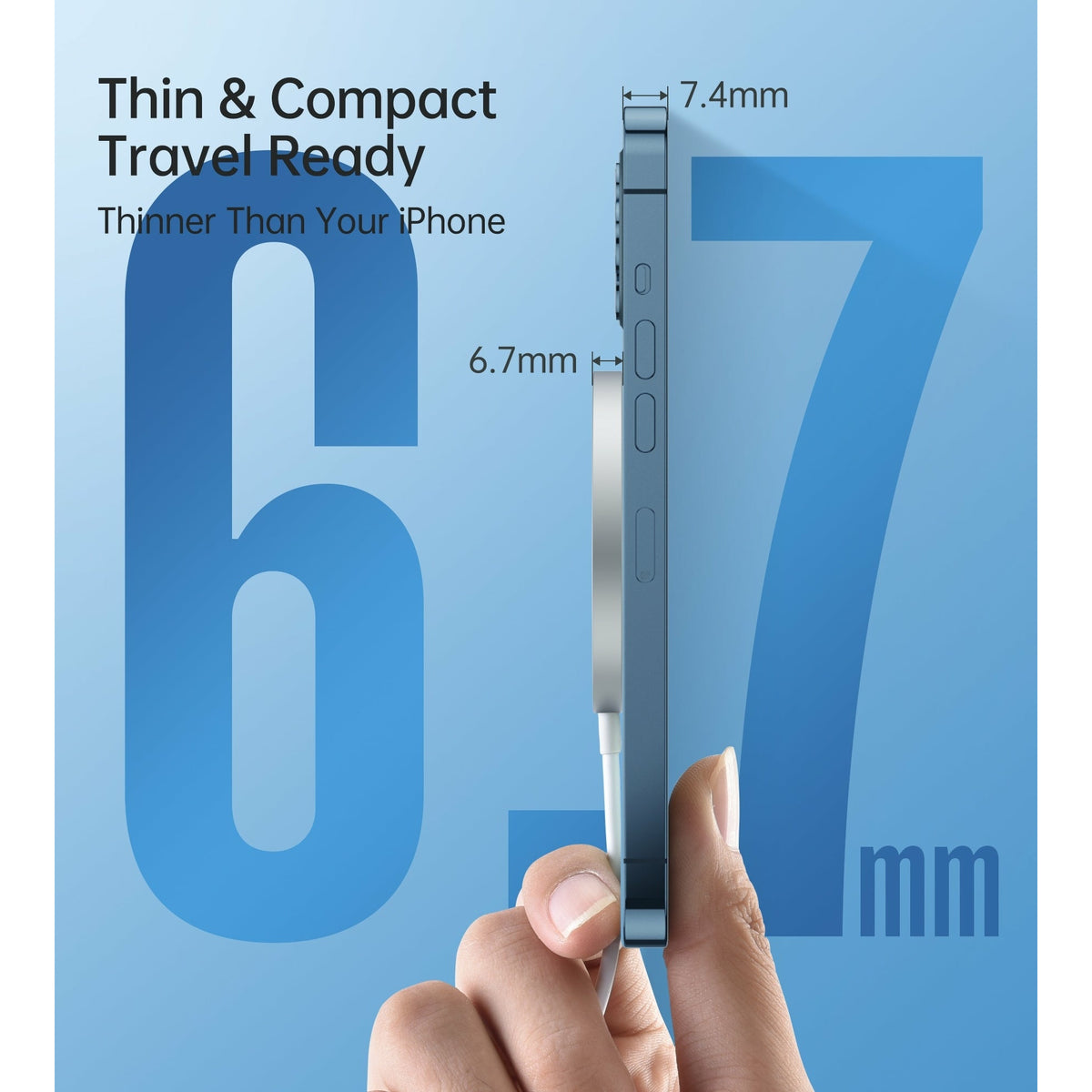 CHOETECH T517-F 15W Magsafe Magnetic Wireless Charger White 1.5M