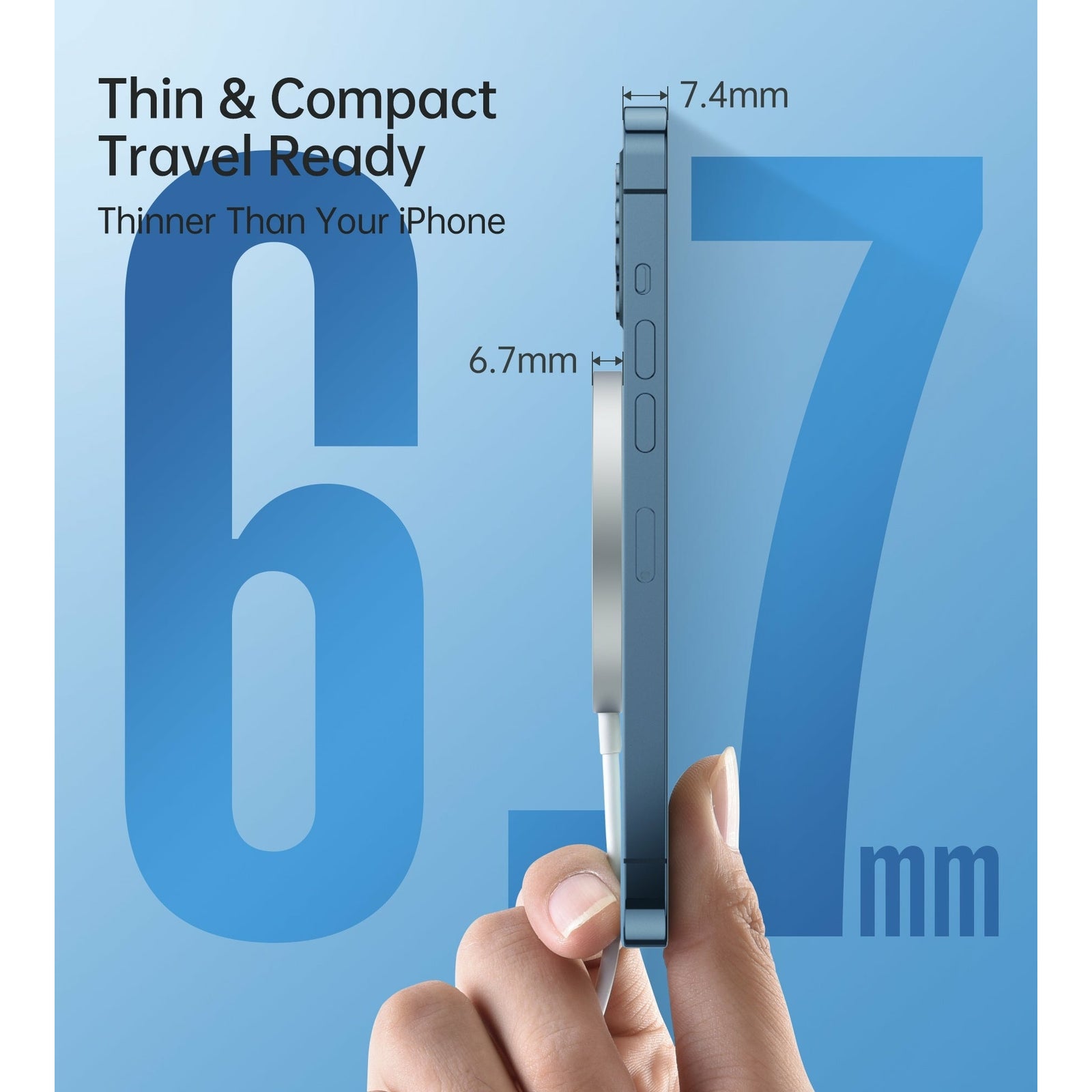 CHOETECH T517-F 15W Magsafe Magnetic Wireless Charger White 1.5M