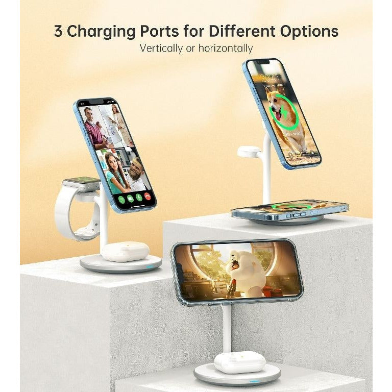 CHOETECH T585-F 3-in-1 Wireless Charging Station Dock
