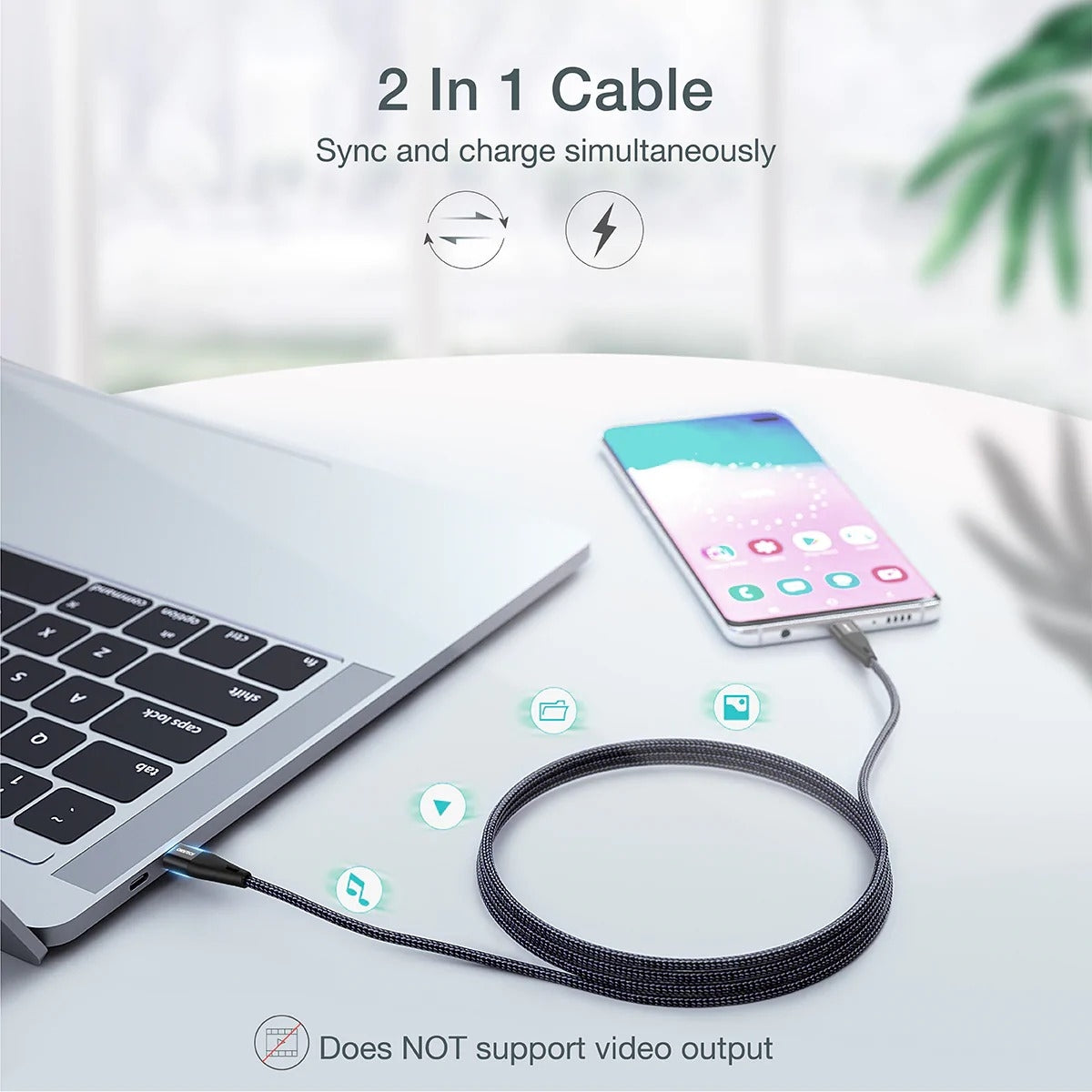 CHOETECH XCC-1004 USB-C To USB-C Cable 2M