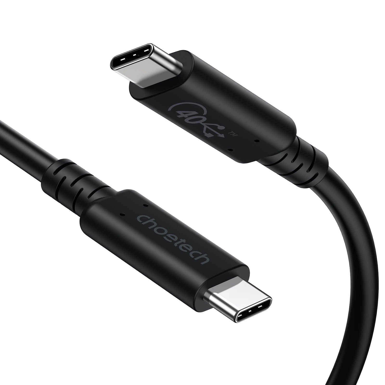 CHOETECH XCC-1028 USB-C To USB-C 100W USB 4.0 Gen 3 Cable 0.8M