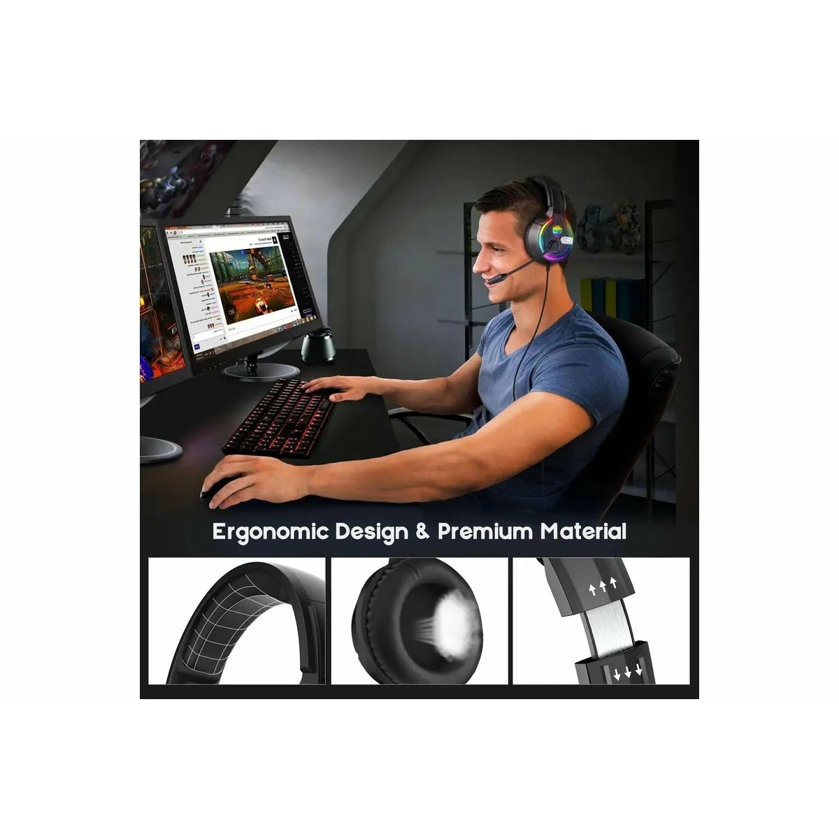 SoulBytes S19 RGB Gaming Headphones