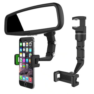 TEQ Adjustable Phone Holder Car Rearview Mirror Mount