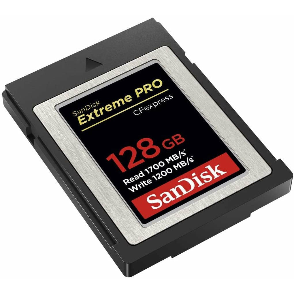 SanDisk 128GB Extreme PRO CFexpress Card Type B - SDCFE-128G-GN4NN READ 1700 MB/S WRITE 1200MB/S