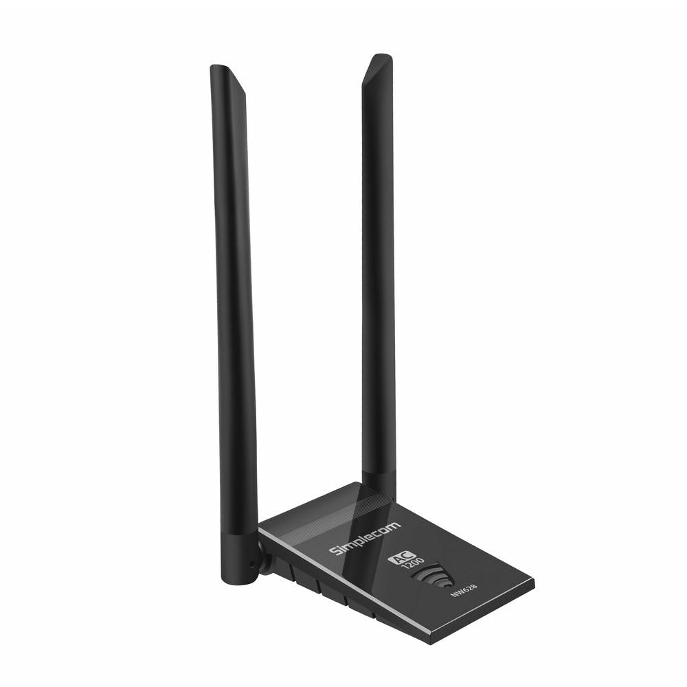 Simplecom NW628 AC1200 WiFi Dual Band USB3.0 Adapter with 2x 5dBi High Gain Antennas
