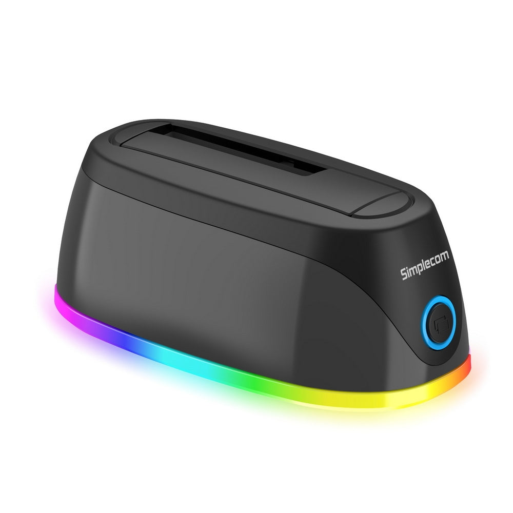 Simplecom SD336 USB 3.0 Docking Station for 2.5&quot; and 3.5&quot; SATA Drive with RGB Lighting