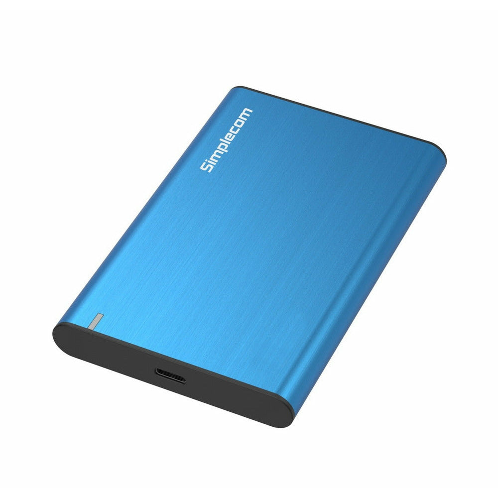 Simplecom SE221 Aluminium 2.5&#39;&#39; SATA HDD/SSD to USB 3.1 Enclosure Blue