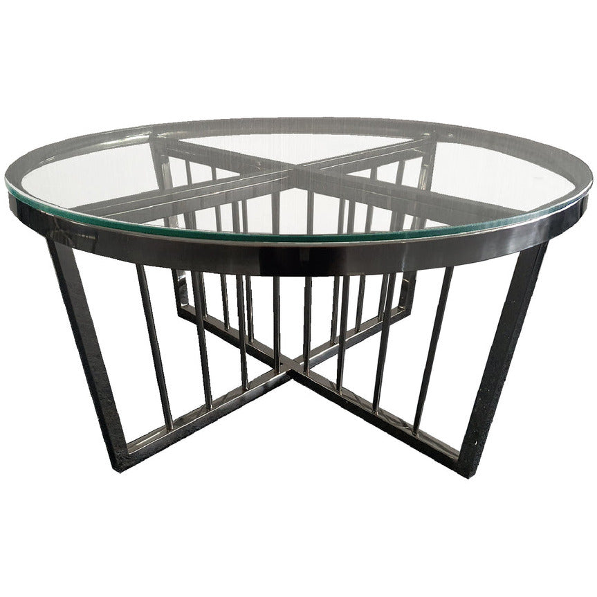 Serena Coffee Table - CLEARTOP - 95cm Black