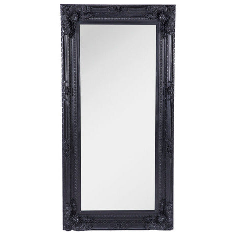 LUX French Provincial Ornate Mirror - Black