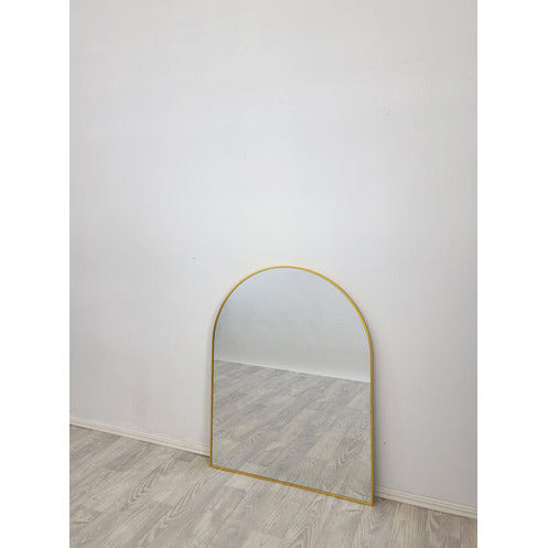 Gold Metal Arch Mirror  - Small 80cm x 100cm