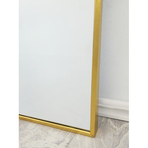 Gold Metal Arch Mirror  - Small 80cm x 100cm