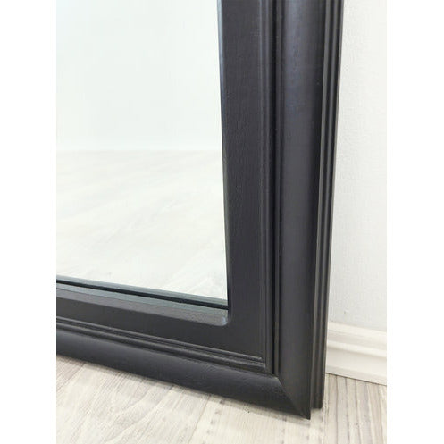 Window Style Mirror - Black Rectangle 100cm x 200cm