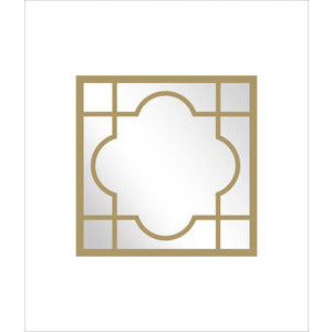 Window Style Mirror - Gold Square 75cm x 75cm