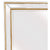 Medium Gold Beaded Framed Mirror - 70cm x 170cm