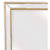 Gold Beaded Framed Mirror - Rectangle 80cm x 110cm