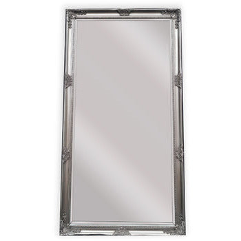 French Provincial Ornate Mirror - ANTIQUE SILVER- X Large 100cm x 190cm