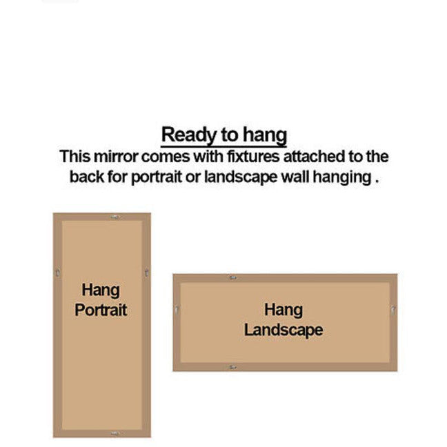 French Provincial Ornate Mirror - ANTIQUE CHAMPAGNE - X Large 100cm x 190cm