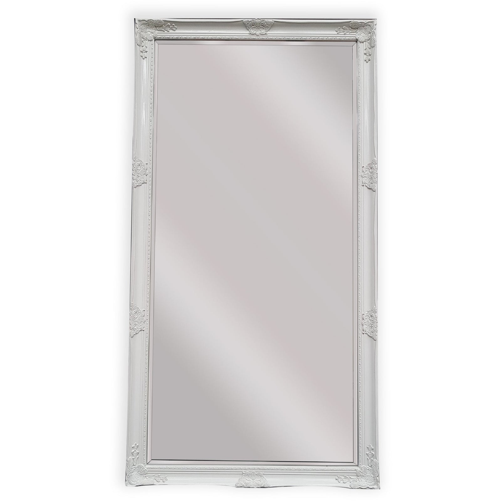 French Provincial Ornate Mirror - WHITE - X Large 100cm x 190cm