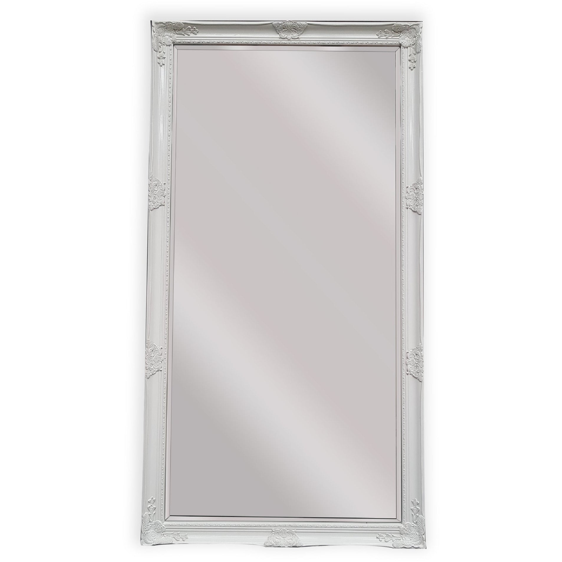 French Provincial Ornate Mirror - WHITE - X Large 100cm x 190cm
