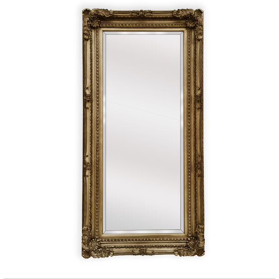 LUX French Provincial Ornate Mirror - Antique Champagne