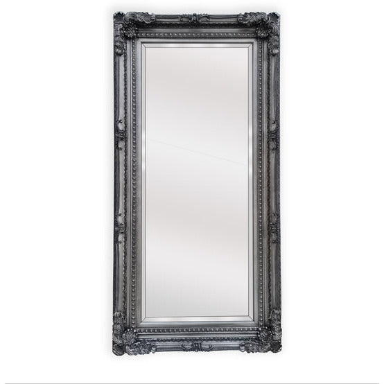 LUX French Provincial Ornate Mirror - Antique Silver