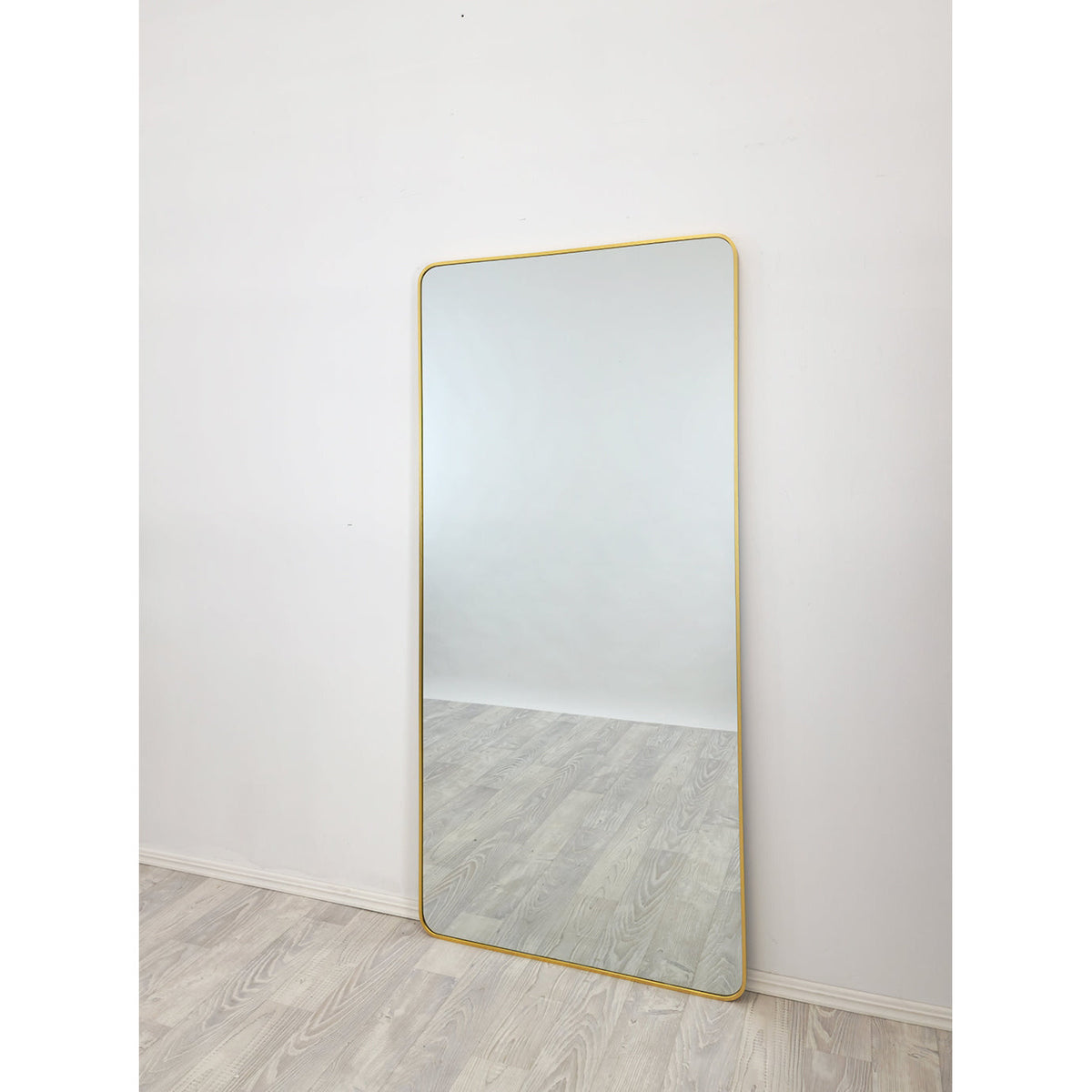 Gold Metal Rectangle Mirror - Medium 80cm x 170cm
