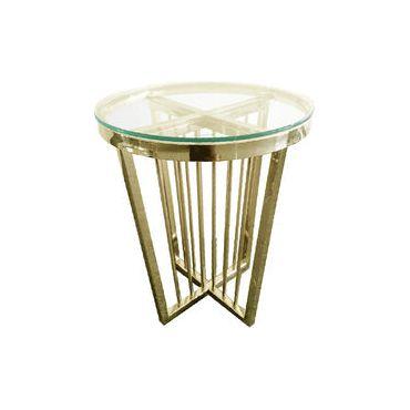 Salina Coffee Table - ClearTop - 45cm Gold