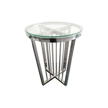 Salina Coffee Table - ClearTop - 45cm Silver