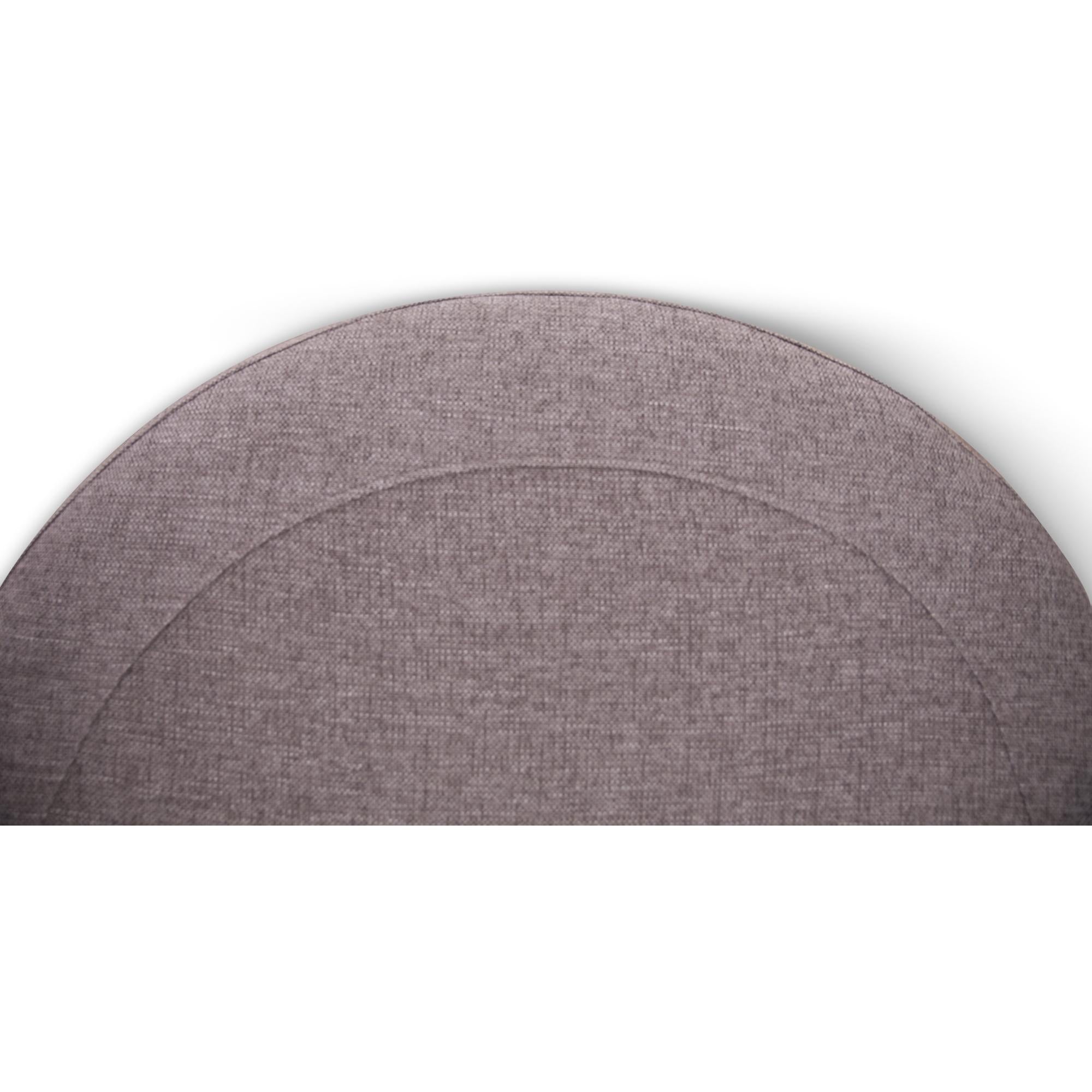 Sunshine Single Sofa Chair Fabric Swivel Ottoman - Grey