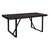 Rustica 240cm Dining Table with Metal Leg Pine Wood Top Black